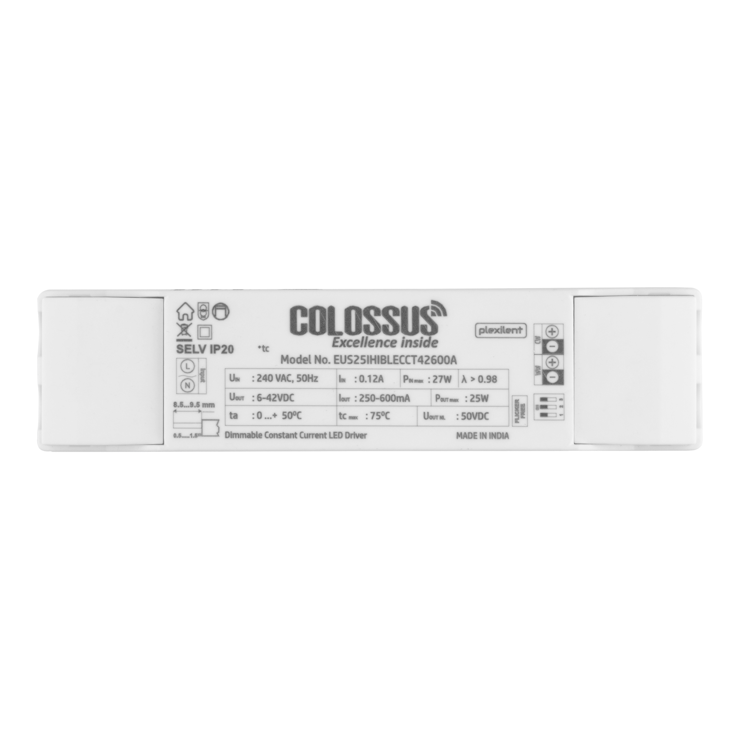 Pro Flex 25W 300-600mA EUIX1 - Flicker Free