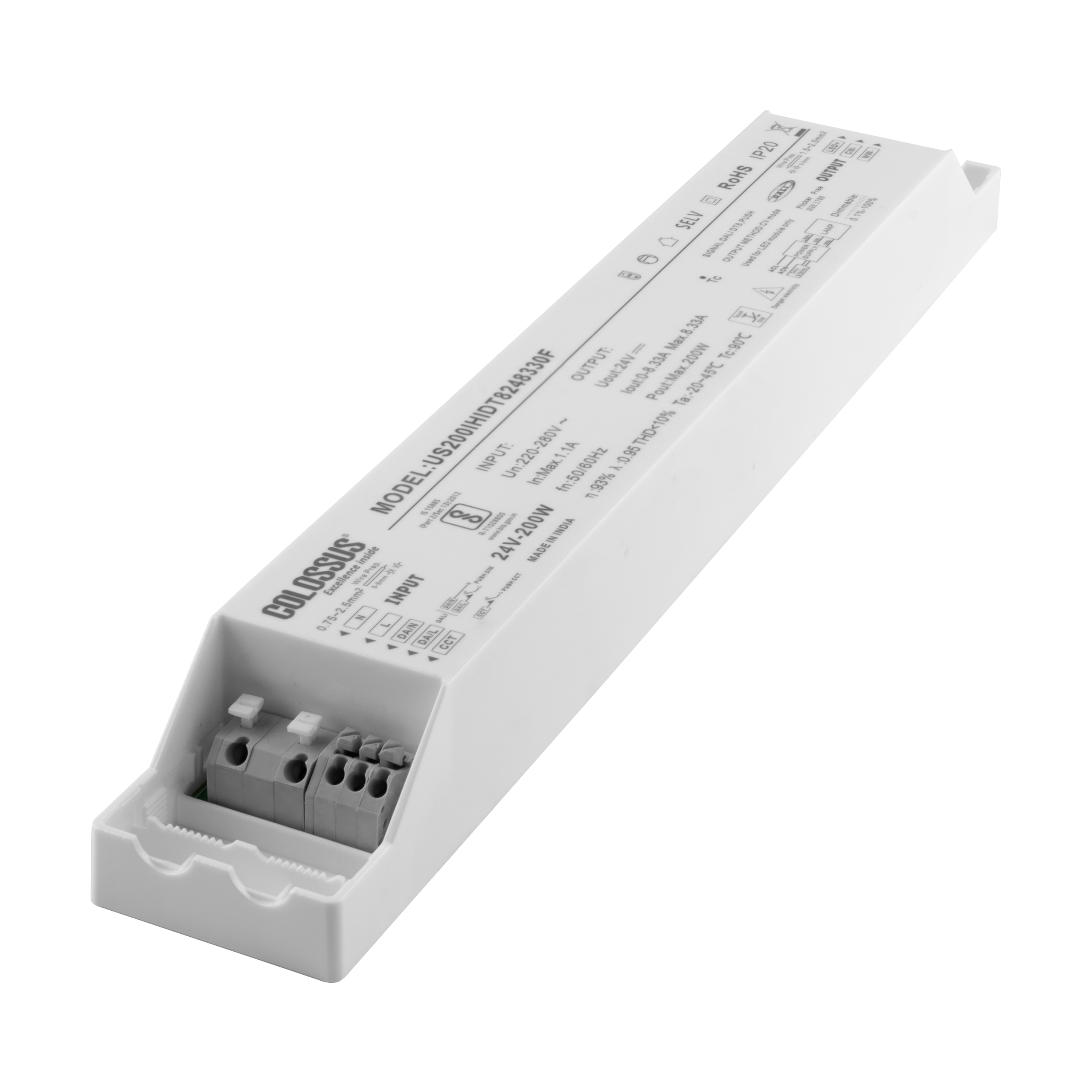 DALI-2 200W 24V 8.33A DT8 - Flicker Free - Image 2